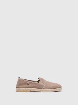 Taupe Loafers Shoes