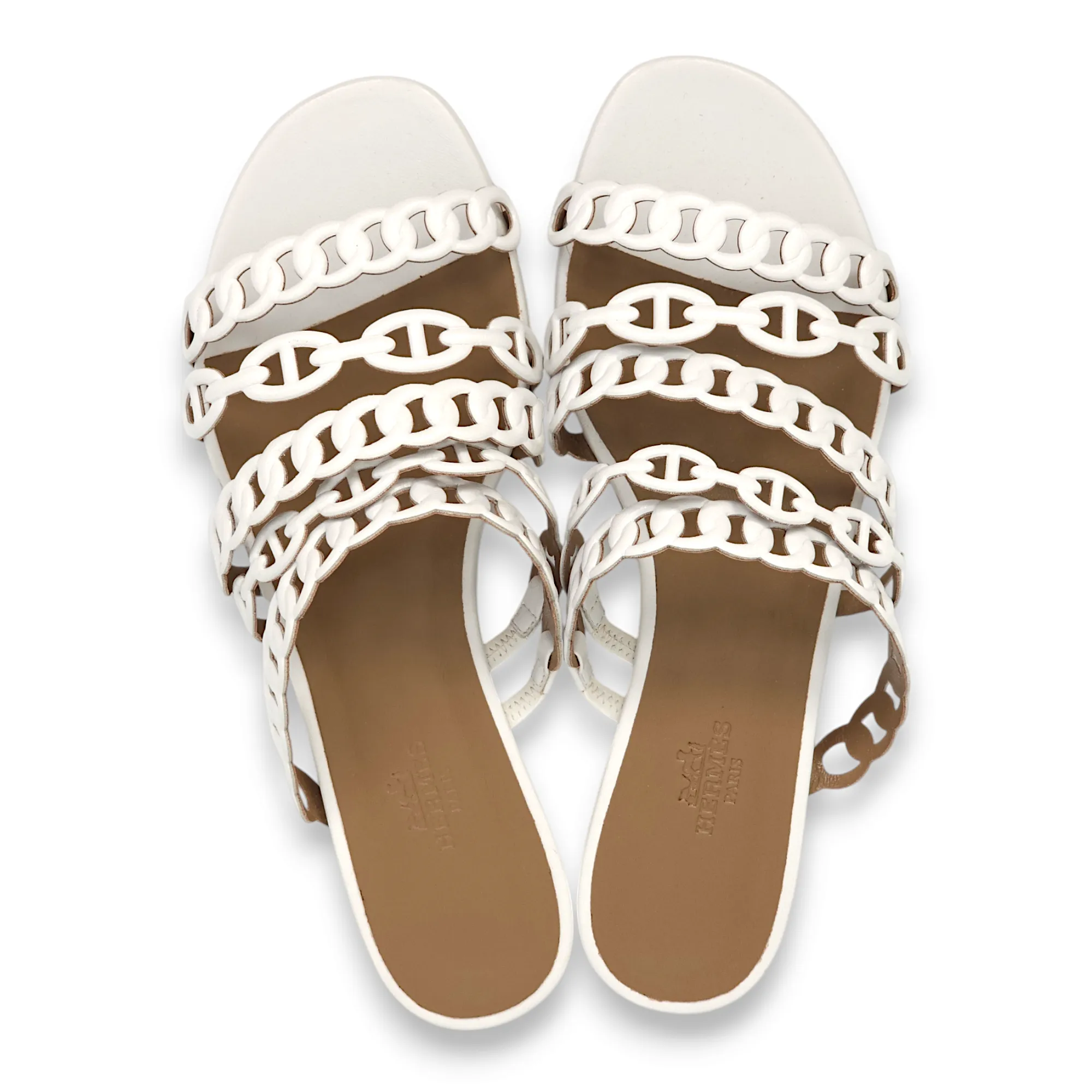 Thalassa 37 Blanc Sandals in Calfskin