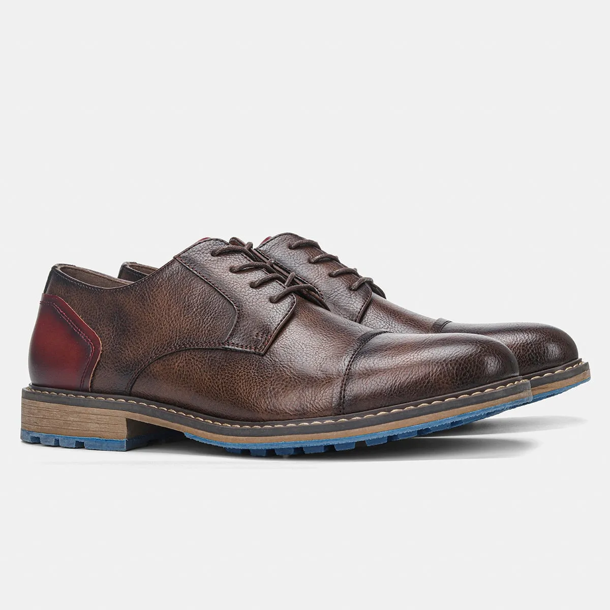 The Merani - Leather Cap Toe Sneakers For Men