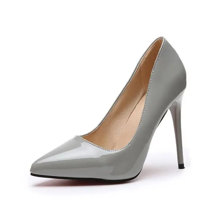 Toe Shape Heels - Trendy Leather Splicing Pointed Toe Pumps