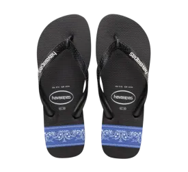 Top Stripes Logo Flip Flops