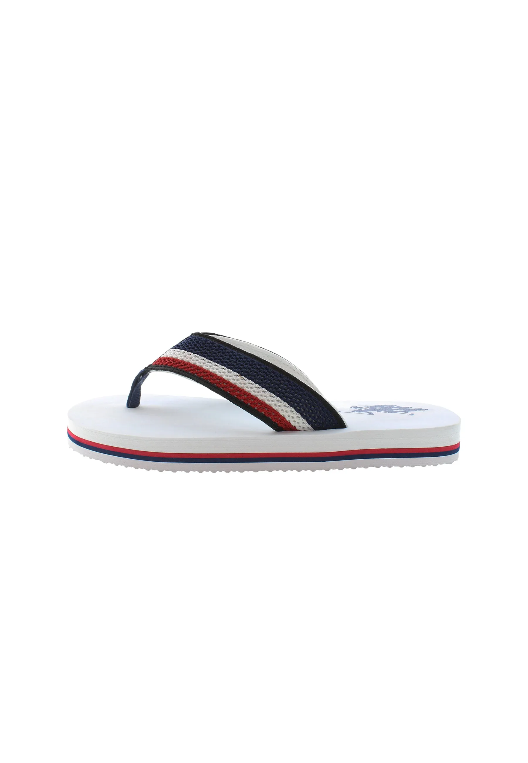 U.S. POLO ASSN.  MEN SLIDERS & FLIP FLOPS IN WHITE