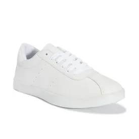 White Chunky Lace Up Trainer