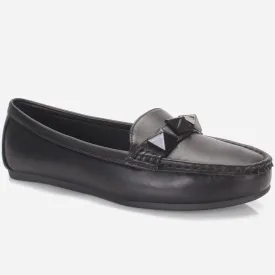 Womens "ORPHIA" Flat Comfy Slide In Moccasins