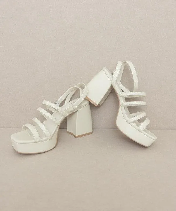 Womens Shoes Style No. Talia - Strappy Platform Heels