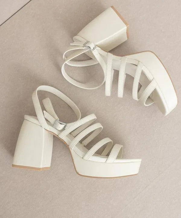 Womens Shoes Style No. Talia - Strappy Platform Heels